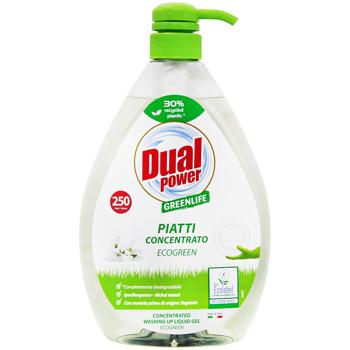 Dual Power Green Life Concentrated Dishwashing Gel 1l - buy, prices for WINETIME - photo 1