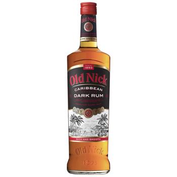 Old Nick Caribbean Dark Rum 37.5% 0.7l