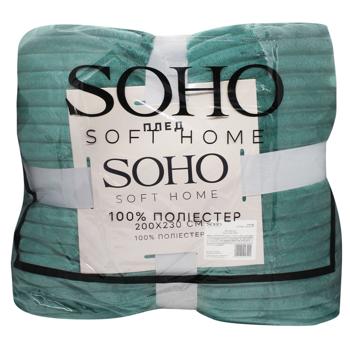 Soho Strip Plaid 200х230cm Green - buy, prices for - photo 1