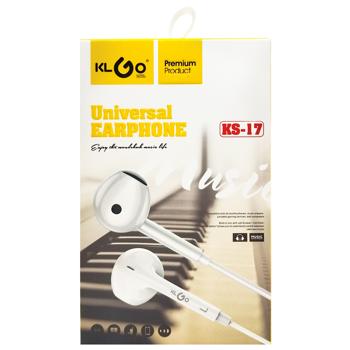 Навушники дротові , 1,2м KS-17 мікс арт. 17488-12 И792 - купити, ціни на КОСМОС - фото 1