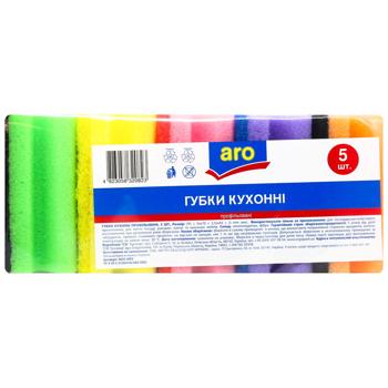 Губки кухонні Aro профільовані 5шт - купити, ціни на METRO - фото 1