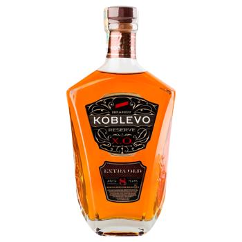 Бренді Koblevo Extra Old Reserve X.O. виноградний марочний 8 років 40% 0,5л - купити, ціни на - фото 1