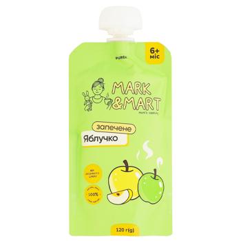 Mark&Mart Baked Apple Fruit Puree 120g - buy, prices for COSMOS - photo 1