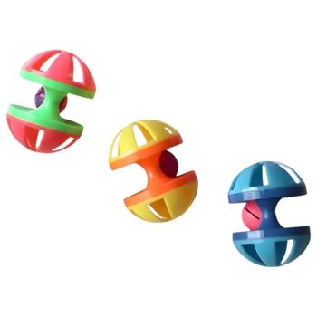MasterZoo іграшка для котів м'ячик з кулькою 9 см - колір в асортименті - купить, цены на MasterZoo - фото 3