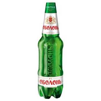 Пиво Оболонь Світле 4,5% 1,1л - купити, ціни на КОСМОС - фото 1