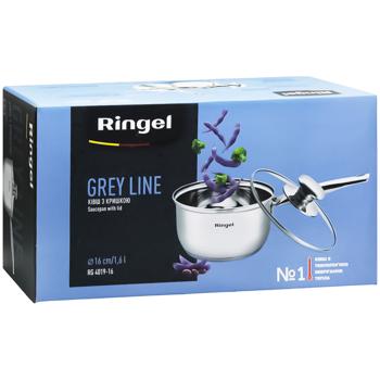 Ковш Ringel Grey Line с крышкой 16см 1,6л - купить, цены на METRO - фото 3