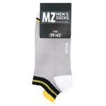 Носки мужские MZ Спорт короткие р.39-42 серый/белый