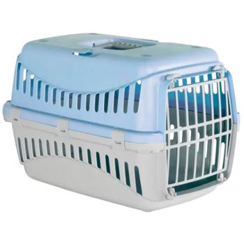 Контейнер-переноска MP Bergamo Gipsy 1 Small для собак та котів 46x31x32см блакитний - купити, ціни на MasterZoo - фото 1