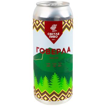 Пиво Ципа Говерла светлое нефильтрованное 5% 0,5л