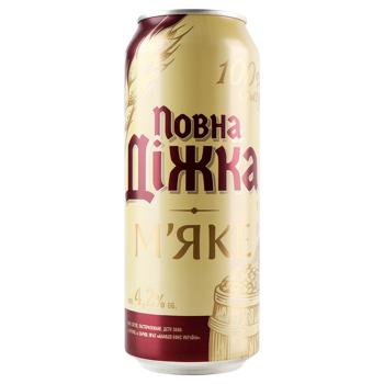 Пиво Повна Діжка светлое мягкое 4,2% 0,5л