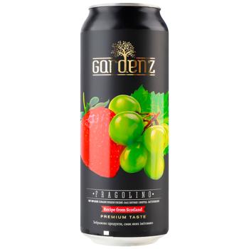 Сидр Gardenz Полуниця та виноград солодкий рожевий 5,4% 0,5л