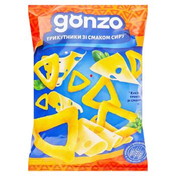 Кукурудзяні кільця Gonzo зі смаком сиру 150г. - купить, цены на Grono - фото 1