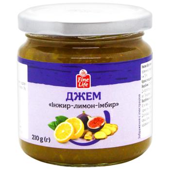 Fine Life Fig-Lemon-Ginger Jam 210g - buy, prices for METRO - photo 1