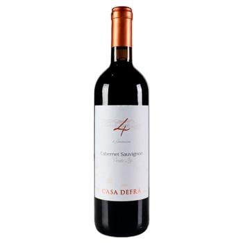 Вино Casa Defra Cabernet Sauvignon Trevenezie червоне напівсухе 12% 0,75л