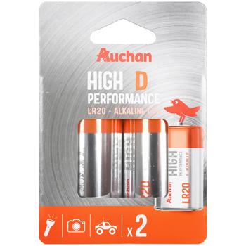 Auchan Premium Batteries LR20 D 2pcs - buy, prices for Auchan - photo 1