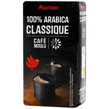 Кофе молотый Auchan Arabica Classico 250г