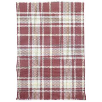 Салфетка Праздник для сервировки клетка красная 30*45см 35221-18 И482