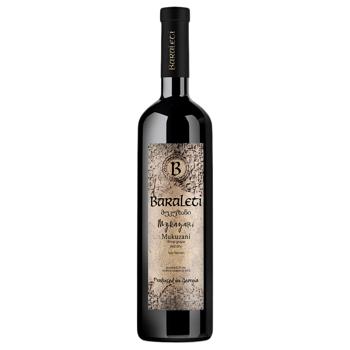 Baraleti Mukuzani Red Dry Wine 11-13% 0.75l - buy, prices for MegaMarket - photo 1