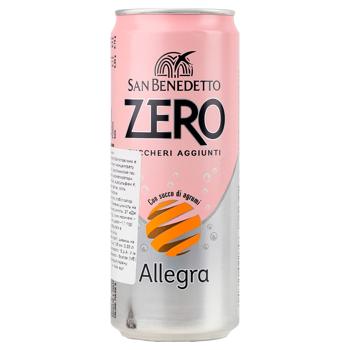 San Benedetto Zero Allegra Carbonated Drink 0.33l - buy, prices for MegaMarket - photo 1