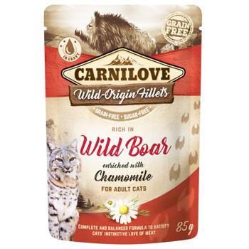 Carnilove Wet Food with Wild Boar and Chamomile for Adult Cats 85g - buy, prices for MasterZoo - photo 1