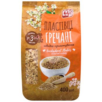 Subbota Buckwheat Flakes of Instant Cooking 400g - buy, prices for COSMOS - photo 3