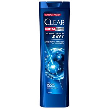 Шампунь Clear Men Classic Action 2в1 проти лупи 225мл - купити, ціни на NOVUS - фото 1