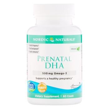 Риб'ячий жир для вагітних Nordic Naturals Prenatal DHA 60 гелевих капсул