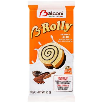 Рулеты Balconi B-Rolly с шоколадом 32г х 6шт - купить, цены на Auchan - фото 1