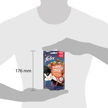 Felix Party Mix Mixed Grill Cat Snack with Chicken, Beef and Salmon 60g - buy, prices for COSMOS - photo 3