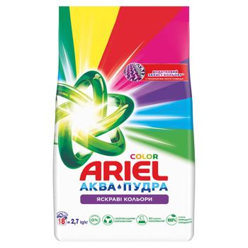 Пральний порошок Ariel Аква-Пудра Color автомат 2,7кг - купити, ціни на ULTRAMARKET - фото 2