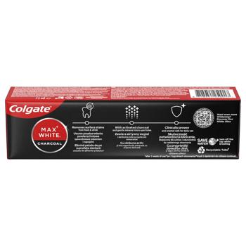 Зубная паста Colgate Max White Charcoal 75мл - купить, цены на Идеал - фото 2