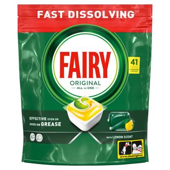 Таблетки для посудомоечных машин Fairy Лимон 41шт - купить, цены на Auchan - фото 2