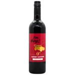 Bon Voyage! Cabernet Sauvignon Non-alcoholic Red Semi-sweet Wine 0.75l