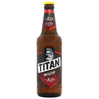 Chernigivske Titan Light Beer 8% 0.5l - buy, prices for - photo 1