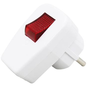 White Plug With Switch 16A - buy, prices for Auchan - photo 2