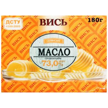 Масло Вись Селянське солодковершкове 73% 180г
