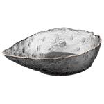 Ardesto Leaf Glass Gray Salad Bowl 17.5cm