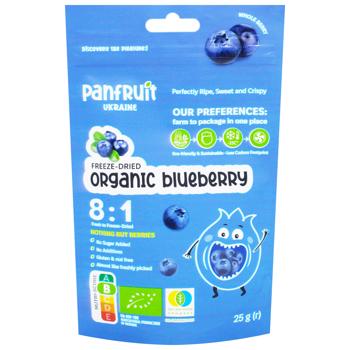 Panfruit Freeze-dried Organic Whole Blueberries 25g