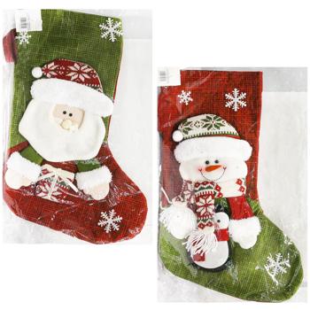 Прикраса д/свята Carnival Шкарпетка Різдвяна  6130-26/4 - купити, ціни на МегаМаркет - фото 1