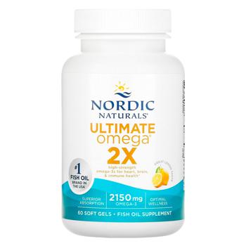 Nordic Naturals Ultimate Omega 2X Lemon Flavored Fish Oil 2150mg 60 softgels - buy, prices for Biotus - photo 1