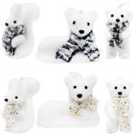 Snow Animal Christmas Tree Decoration 11x9cm in assortment