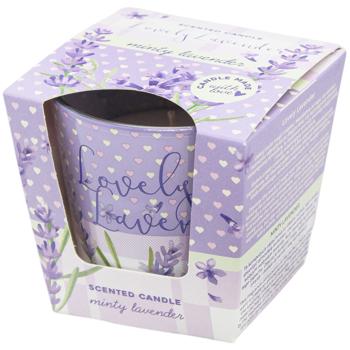 Свічка ароматична Bartek Candles Чудова лаванда 115г - купити, ціни на Auchan - фото 1