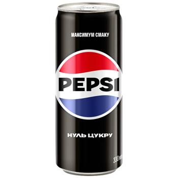 Напій газований Pepsi Zero Sugar 0,33л - купити, ціни на NOVUS - фото 1