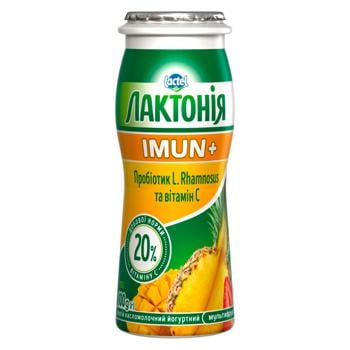 Laktonia Multifruit Imun+ Fermented Milk Drink 1.5% 100g - buy, prices for MegaMarket - photo 1