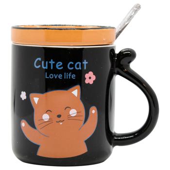 Cat Cup with Spoon 360ml - buy, prices for - photo 5