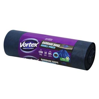 Пакети для сміття Vortex Double Power багатошарові 120л 10шт - купити, ціни на NOVUS - фото 2