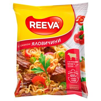 Локшина Reeva зі смаком яловичини 85г - купити, ціни на Біотус - фото 1