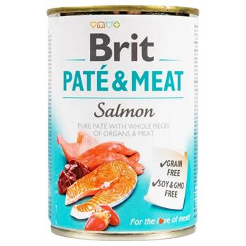 Brit Care Pate and Meat набір вологого корму для собак 5+1 шт х 400 г - лосось - купити, ціни на MasterZoo - фото 2