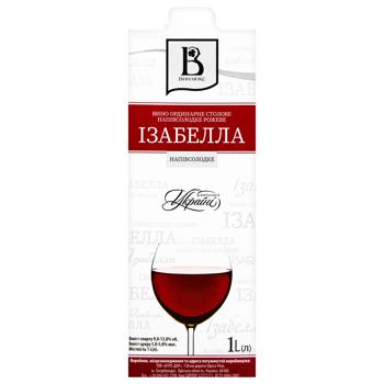 Vinlux Isabella Rose Semisweet Wine 9-13% 1l - buy, prices for - photo 3