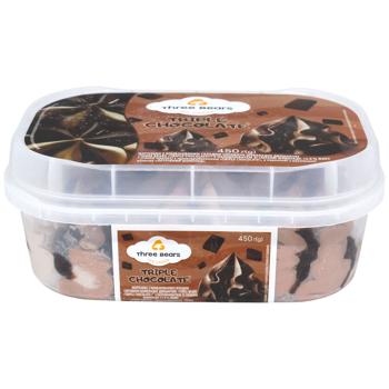 Three Bears Triple Chocolate Ice Cream 450g - buy, prices for Epicentr FOOD - photo 2